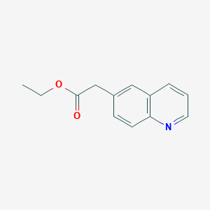 ETHYL 2-(QUINOLIN-6-YL)ACETATE structure, CAS 5622-38-8