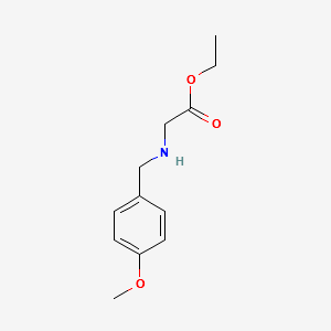 ETHYL 2-{[(4-METHOXYPHENYL)METHYL]AMINO}ACETATE structure, CAS 60857-16-1