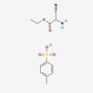 ETHYL 2-AMINO-2-CYANOACETATE 4-METHYLBENZENESULFONATE structure, CAS 37842-58-3
