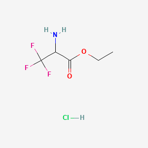 ETHYL 2-AMINO-3,3,3-TRIFLUOROPROPANOATE HYDROCHLORIDE structure, CAS 193140-71-5