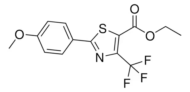 ETHYL 2-AMINO-4-(4-(TRIFLUOROMETHYL)PHENYL)THIAZOLE-5-CARBOXYLATE structure, CAS 887267-75-6