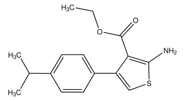 ETHYL 2-AMINO-4-(4-ISOPROPYLPHENYL)THIOPHENE-3-CARBOXYLATE structure, CAS 315683-17-1