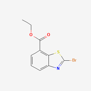 ETHYL 2-BROMOBENZO[D]THIAZOLE-7-CARBOXYLATE structure, CAS 579525-09-0