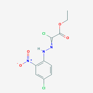 ETHYL 2-CHLORO-2-(2-(4-CHLORO-2-NITROPHENYL)HYDRAZONO)ACETATE structure, CAS 112091-27-7