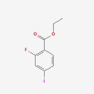 ETHYL 2-FLUORO-4-IODOBENZOATE structure, CAS 205750-82-9