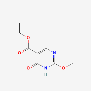 ETHYL 2-METHOXY-6-OXO-1,6-DIHYDROPYRIMIDINE-5-CARBOXYLATE structure, CAS 65407-49-0