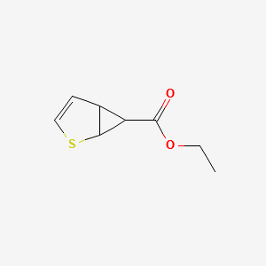 ETHYL 2-THIABICYCLO[3.1.0]HEX-3-ENE-6-CARBOXYLATE structure, CAS 90989-08-5