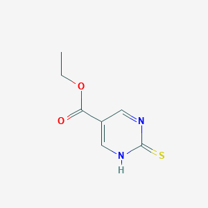 ETHYL 2-THIOXO-1,2-DIHYDROPYRIMIDINE-5-CARBOXYLATE structure, CAS 858447-44-6