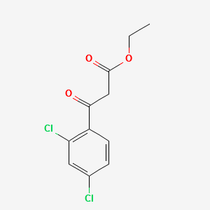 ETHYL 3-(2,4-DICHLOROPHENYL)-3-OXOPROPANOATE structure, CAS 60868-41-9