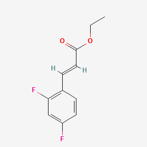 ETHYL 3-(2,4-DIFLUOROPHENYL)ACRYLATE structure, CAS 134672-68-7