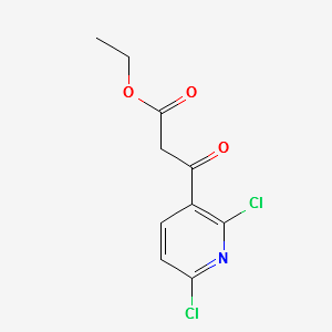 ETHYL 3-(2,6-DICHLOROPYRIDIN-3-YL)-3-OXOPROPANOATE structure, CAS 174727-36-7