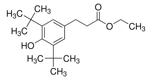 ETHYL 3-(3,5-DI-TERT-BUTYL-4-HYDROXYPHENYL)PROPANOATE structure, CAS 36294-24-3