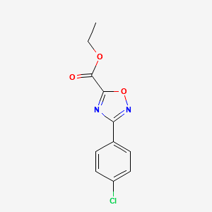 ETHYL 3-(4-CHLOROPHENYL)-1,2,4-OXADIAZOLE-5-CARBOXYLATE structure, CAS 163719-69-5