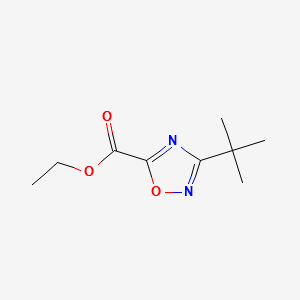 ETHYL 3-(TERT-BUTYL)-1,2,4-OXADIAZOLE-5-CARBOXYLATE structure, CAS 163719-73-1