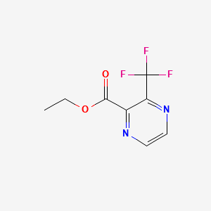ETHYL 3-(TRIFLUOROMETHYL)PYRAZINE-2-CARBOXYLATE structure, CAS 1253196-13-2