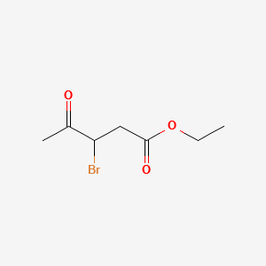 ETHYL 3-BROMO-4-OXOPENTANOATE structure, CAS 54260-84-3