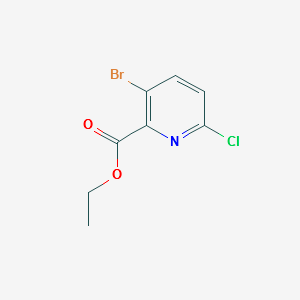 ETHYL 3-BROMO-6-CHLOROPICOLINATE structure, CAS 1065074-97-6