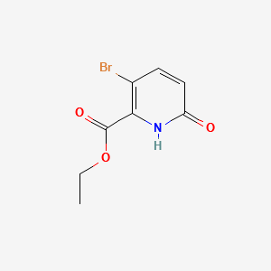 ETHYL 3-BROMO-6-HYDROXYPICOLINATE structure, CAS 1214377-79-3