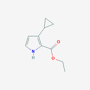ETHYL 3-CYCLOPROPYL-1H-PYRROLE-2-CARBOXYLATE structure, CAS 1123725-69-8