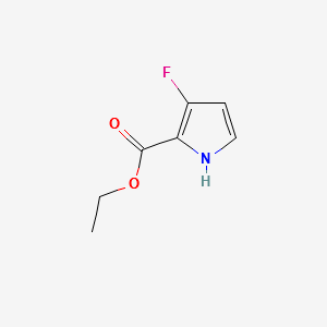 ETHYL 3-FLUORO-1H-PYRROLE-2-CARBOXYLATE structure, CAS 168102-05-4