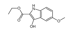 ETHYL 3-HYDROXY-5-METHOXY-1H-INDOLE-2-CARBOXYLATE structure, CAS 318292-61-4