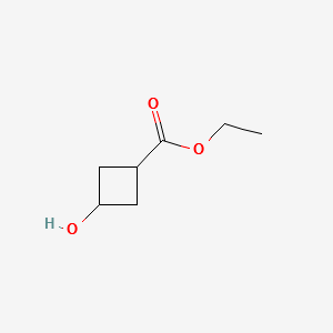 ETHYL 3-HYDROXYCYCLOBUTANECARBOXYLATE structure, CAS 17205-02-6