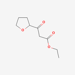 ETHYL 3-OXO-3-(TETRAHYDROFURAN-2-YL)PROPANOATE structure, CAS 887411-85-0