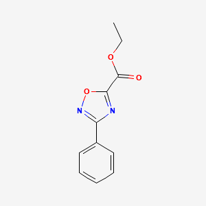 ETHYL 3-PHENYL-1,2,4-OXADIAZOLE-5-CARBOXYLATE structure, CAS 37760-54-6