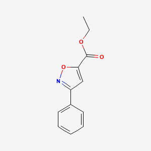 ETHYL 3-PHENYLISOXAZOLE-5-CARBOXYLATE structure, CAS 13599-24-1