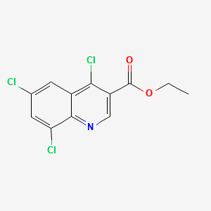 ETHYL 4,6,8-TRICHLOROQUINOLINE-3-CARBOXYLATE structure, CAS 31602-08-1