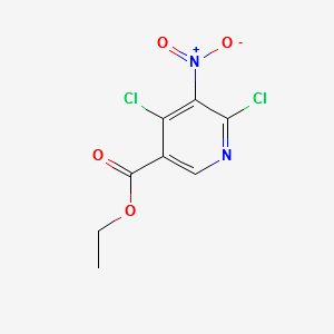 ETHYL 4,6-DICHLORO-5-NITRONICOTINATE structure, CAS 154012-15-4