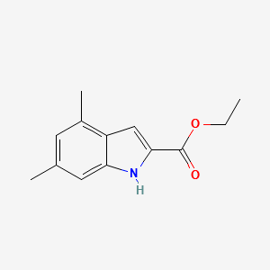 ETHYL 4,6-DIMETHYL-1H-INDOLE-2-CARBOXYLATE structure, CAS 95264-40-7