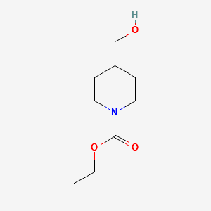 ETHYL 4-(HYDROXYMETHYL)PIPERIDINE-1-CARBOXYLATE structure, CAS 118156-56-2