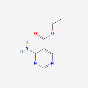 ETHYL 4-AMINOPYRIMIDINE-5-CARBOXYLATE structure, CAS 65195-35-9