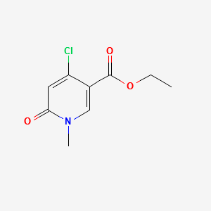 ETHYL 4-CHLORO-1-METHYL-6-OXO-1,6-DIHYDROPYRIDINE-3-CARBOXYLATE structure, CAS 821791-58-6