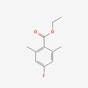 ETHYL 4-FLUORO-2,6-DIMETHYLBENZOATE structure, CAS 773135-70-9