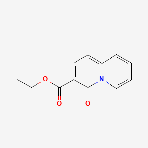 ETHYL 4-OXO-4H-QUINOLIZINE-3-CARBOXYLATE structure, CAS 88612-71-9