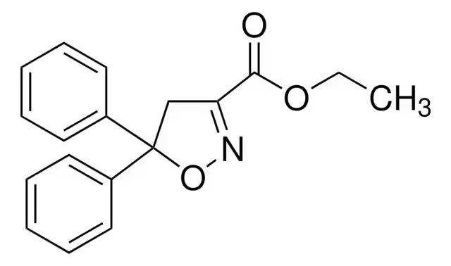 ETHYL 5,5-DIPHENYL-4,5-DIHYDROISOXAZOLE-3-CARBOXYLATE structure, CAS 163520-33-0
