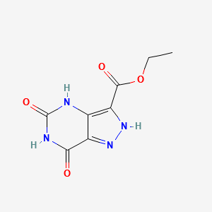 ETHYL 5,7-DIOXO-4,5,6,7-TETRAHYDRO-1H-PYRAZOLO[4,3-D]PYRIMIDINE-3-CARBOXYLATE structure, CAS 1207175-72-1