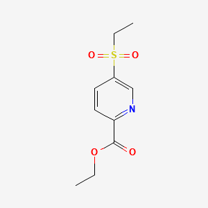 ETHYL 5-(ETHYLSULFONYL)PICOLINATE structure, CAS 1314406-40-0