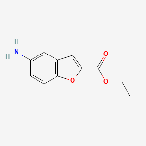 ETHYL 5-AMINO-1-BENZOFURAN-2-CARBOXYLATE structure, CAS 174775-48-5