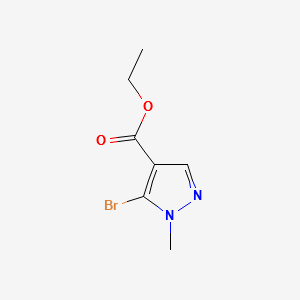 ETHYL 5-BROMO-1-METHYL-1H-PYRAZOLE-4-CARBOXYLATE structure, CAS 105486-72-4