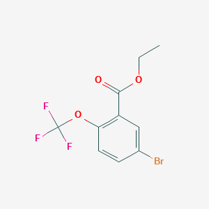 ETHYL 5-BROMO-2-(TRIFLUOROMETHOXY)BENZOATE structure, CAS 773135-66-3
