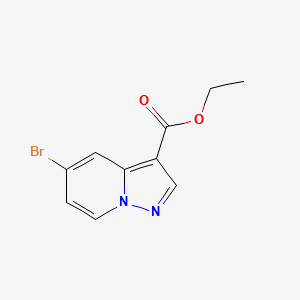 ETHYL 5-BROMOPYRAZOLO[1,5-A]PYRIDINE-3-CARBOXYLATE structure, CAS 885276-93-7