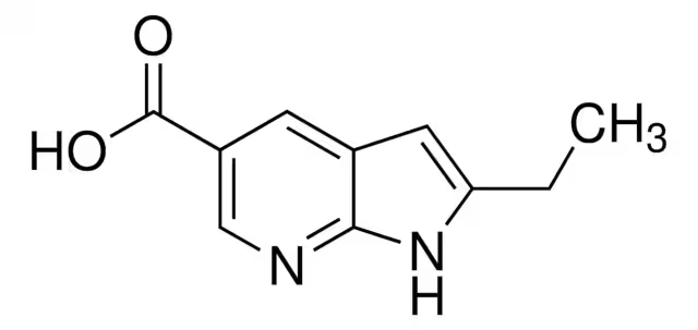 ETHYL 5-CHLORO-1H-PYRROLO[2,3-B]PYRIDINE-2-CARBOXYLATE structure, CAS 1083181-28-5