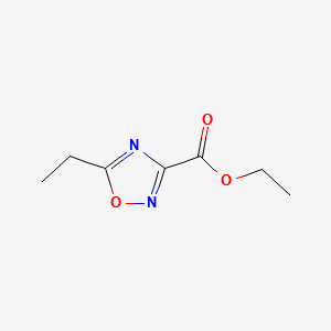 ETHYL 5-ETHYL-1,2,4-OXADIAZOLE-3-CARBOXYLATE structure, CAS 1245645-77-5