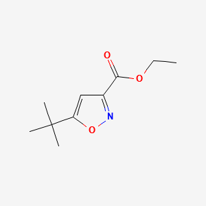 ETHYL 5-TERT-BUTYLISOXAZOLE-3-CARBOXYLATE structure, CAS 91252-54-9