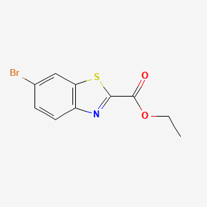 ETHYL 6-BROMOBENZO[D]THIAZOLE-2-CARBOXYLATE structure, CAS 1188024-51-2