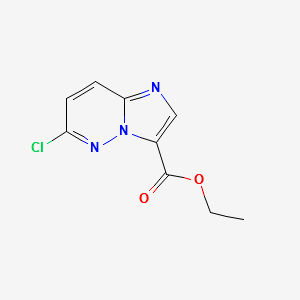 ETHYL 6-CHLOROIMIDAZO[1,2-B]PYRIDAZINE-3-CARBOXYLATE structure, CAS 1150566-27-0
