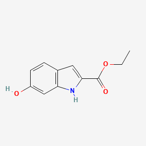 ETHYL 6-HYDROXY-1H-INDOLE-2-CARBOXYLATE structure, CAS 15050-03-0